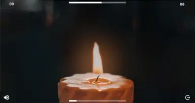 Zdjęcie palącej się świecy