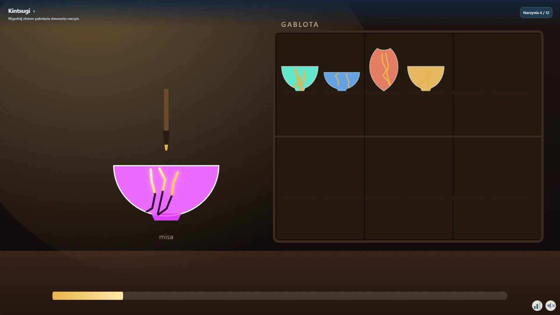 Kintsugi — przykładowy przebieg animacji