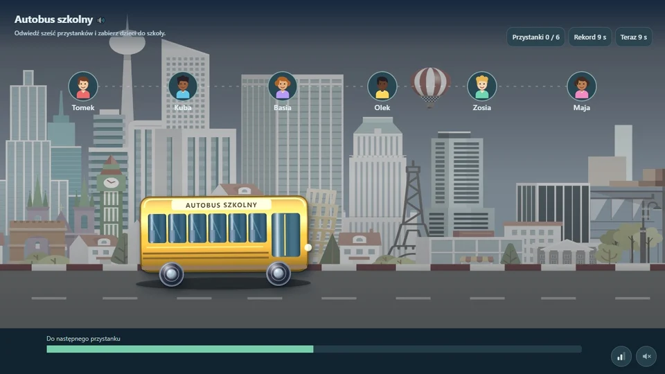 Autobus szkolny — kadr gry